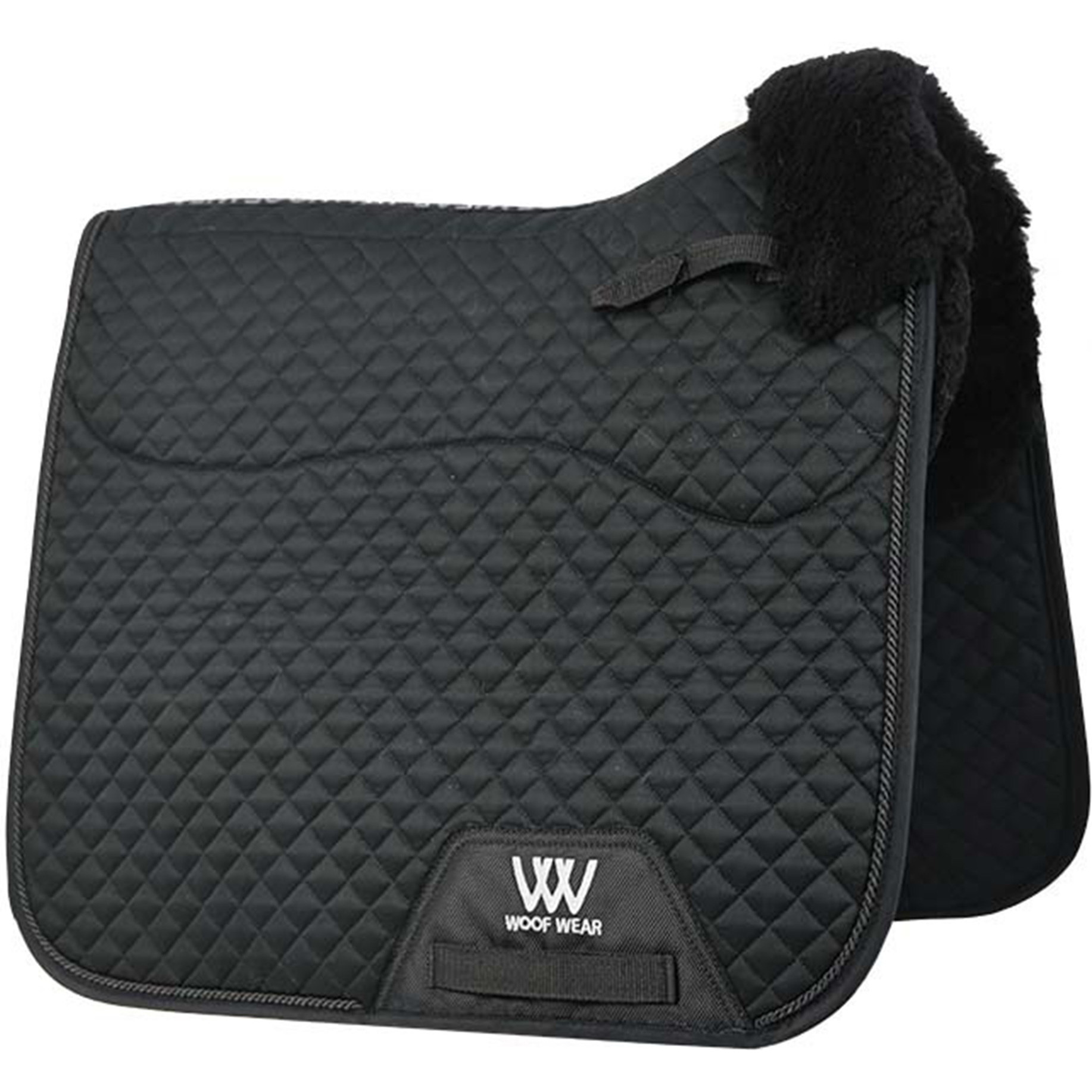 Woof Wear Vision Elegance Sheepskin Dressage Saddle Pad WS0031 - Black